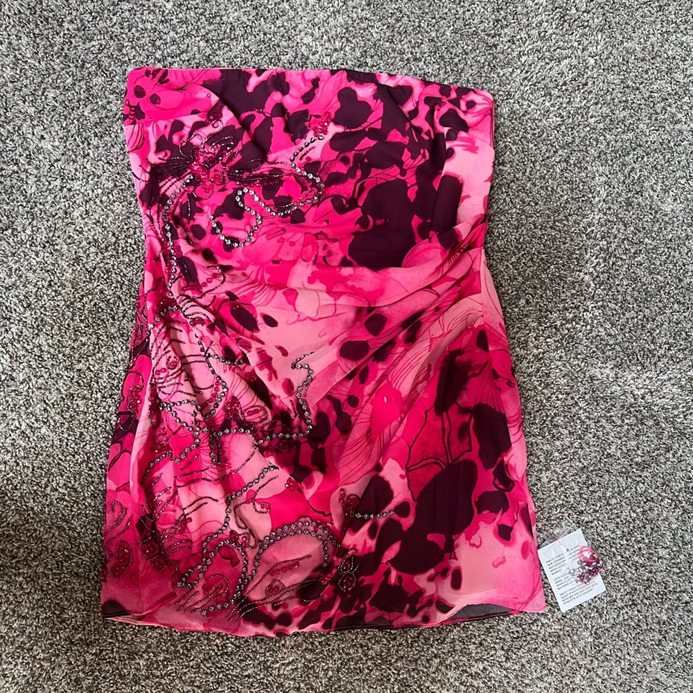 ASOS Pink and Black Mini Dress